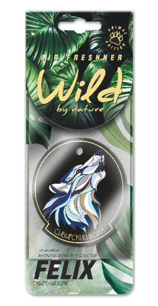 Ароматизатор бумаж. FELIX WILD BY NATURE Сибирский волк