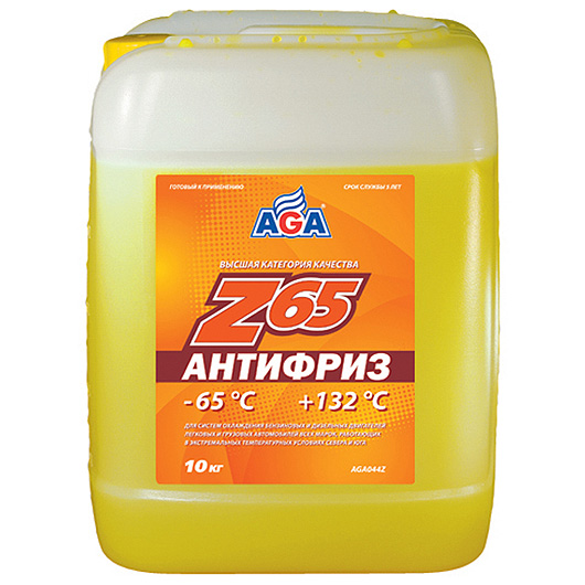 AGA044Z Антифриз желтый -65С 10 кг