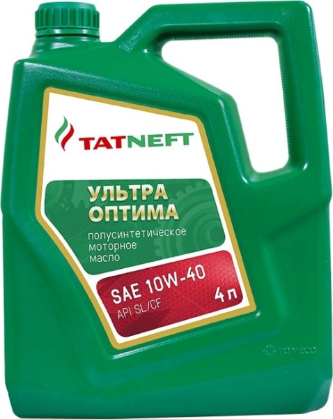 Масло моторное Татнефть Ультра-Оптима 10W-40 4л SL/CF полусинтетическое