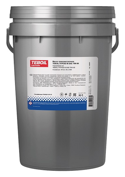 Масло трансмиссионное TEBOIL Hypoid M 75W-90 16кг (20л) (GL-5)