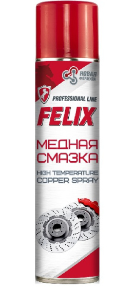 Смазка медная высокотемпературная FELIX 400мл аэрозоль