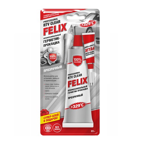 Герметик-прокладка FELIX (прозрачный) 85 г.