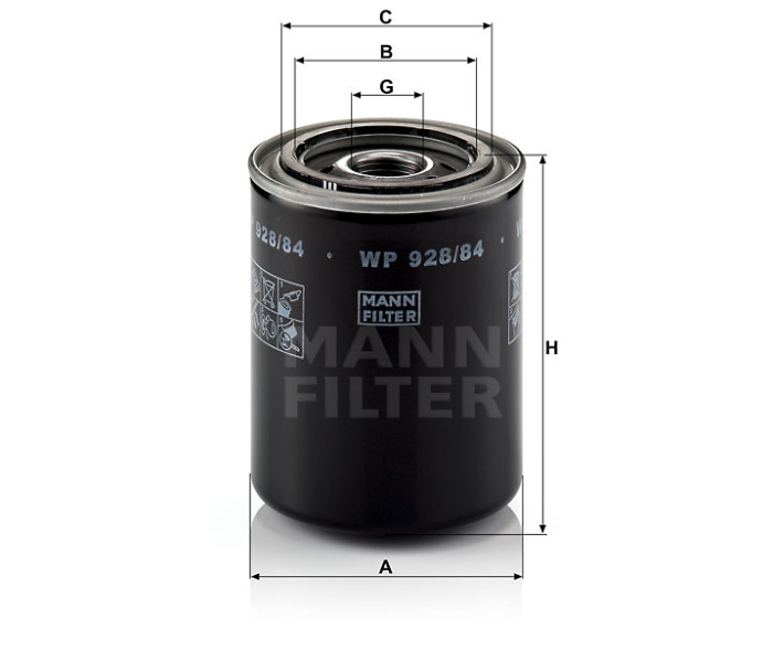 MANN-FILTER WP 928/84 Фильтр масляный