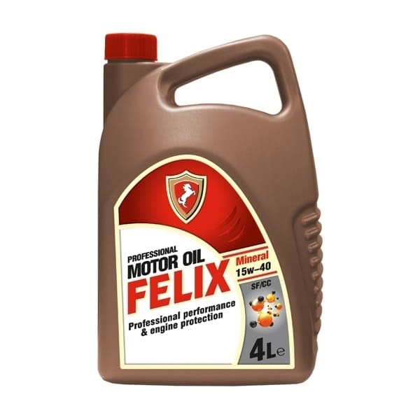 Моторное масло FELIX Mineral Квалитет 15W40 SF/CC, 4л
