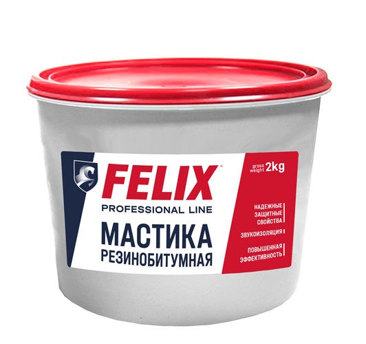Мастика антикор. резино-битумная FELIX 2 кг. ведро