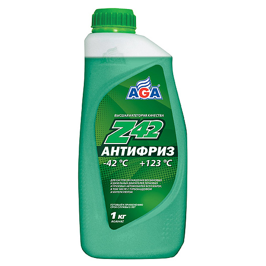 AGA048Z Антифриз зеленый -40С  946 мл