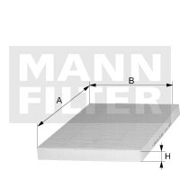 MANN-FILTER CUK 31 003 Фильтр салонный угольный