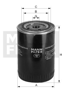 MANN-FILTER W 962/38 Фильтр масляный