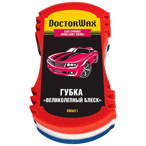 DW8611 Губка д/мойки а/м "Блеск обещаю"