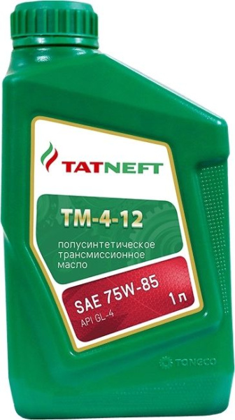 Масло трансмиссионное Татнефть ТМ 4-12 75W-85 GL-4 1л