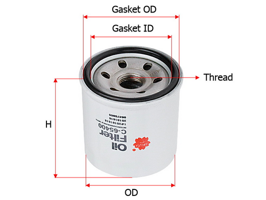 Sakura C65400 Фильтр масляный
