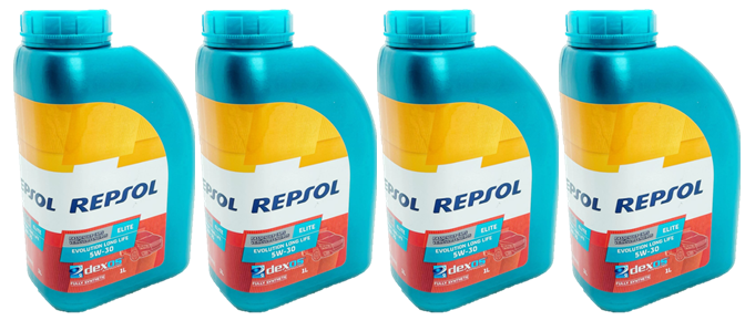 Масло моторное Repsol ELITE EVOLUTION LONG LIFE 5W-30 промоупаковка 4 шт по 1л