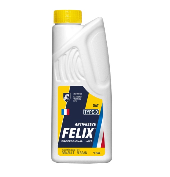 Антифриз FELIX TYPE D (желтый) 1кг