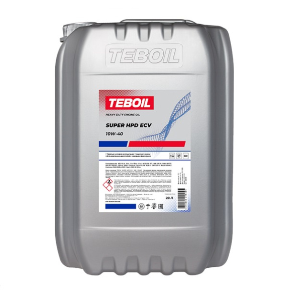 Моторное масло TEBOIL Super HPD ECV 10W-40 17,1кг (20л)