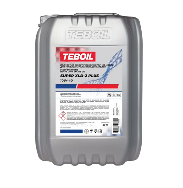 Моторное масло TEBOIL Super XLD-2 Plus 10W-40 17кг (20л) канистра