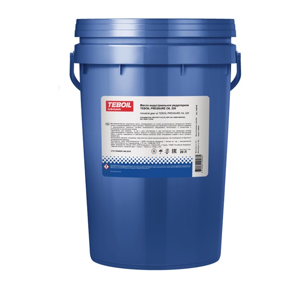 Масло редукторное TEBOIL Pressure Oil 220 17кг (20л)
