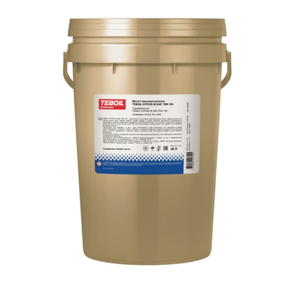 Масло трансмиссионное TEBOIL Hypoid M 75W-140 16кг (20л)