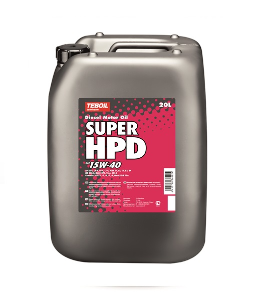 Моторное масло TEBOIL Super HPD 15W-40 17кг (20л)