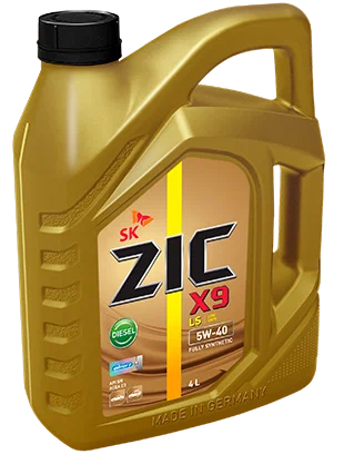 Масло моторное ZIC X9 LS Diesel 5W-40 SN 4л