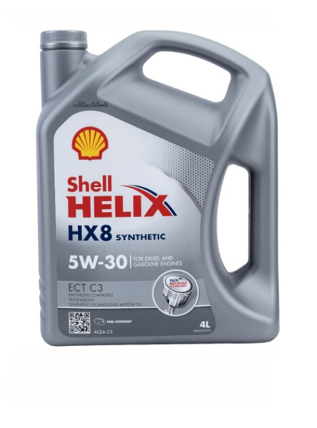Моторное масло SHELL HELIX HX8 ECT С3 5W-30 4л  (Турция)