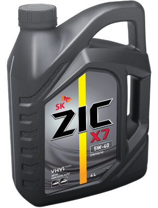 Масло моторное ZIC X7 5W-40 4л