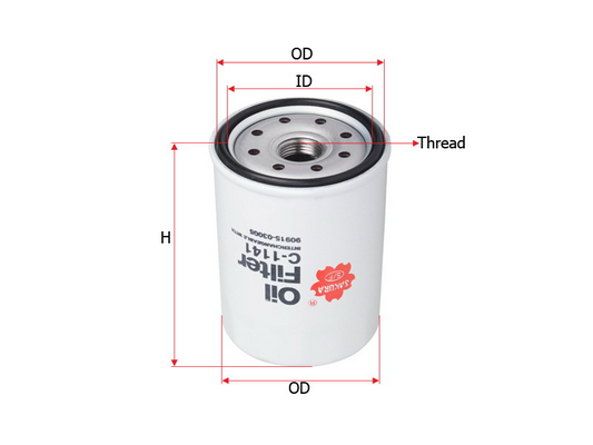 Sakura C1141 Фильтр масляный