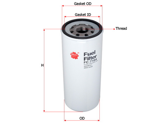 Фильтр топливный Sakura FC7104
