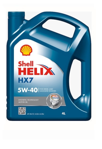 Моторное масло SHELL HELIX HX7 5W-40 4л (Европа)