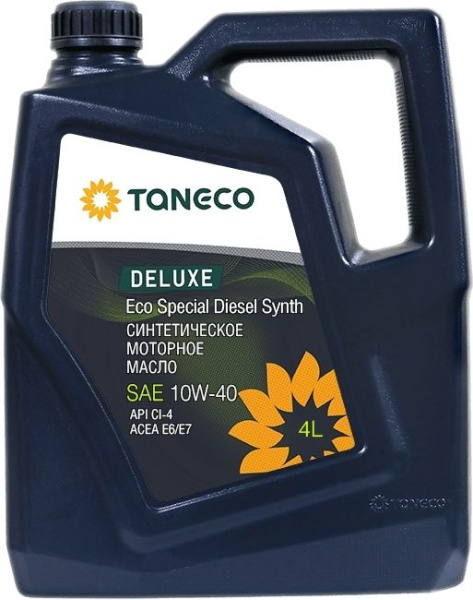 Масло моторное TANECO DeLuxe Eco Special Diesel Synth 10W-40 4л