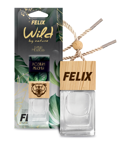 Ароматизатор подвесной FELIX WILD BY NATURE Бурый медведь