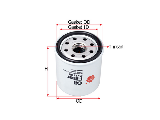 Sakura C1109 Фильтр масляный