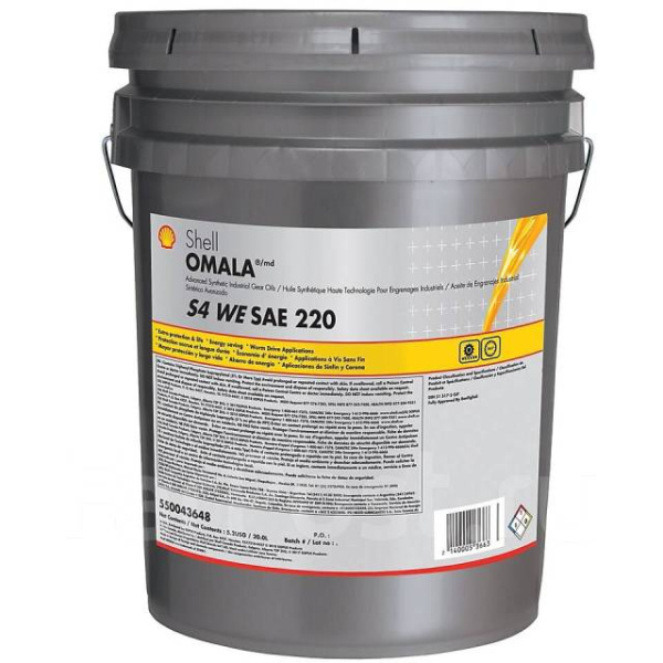 Масло редукторное Shell OMALA S4 WE 220 (20л) Европа