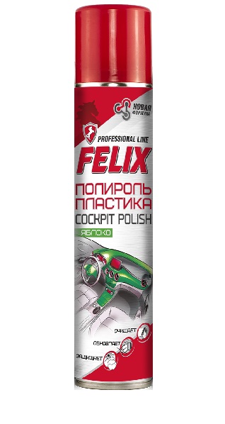 Полироль пластика FELIX Яблоко 400 мл.