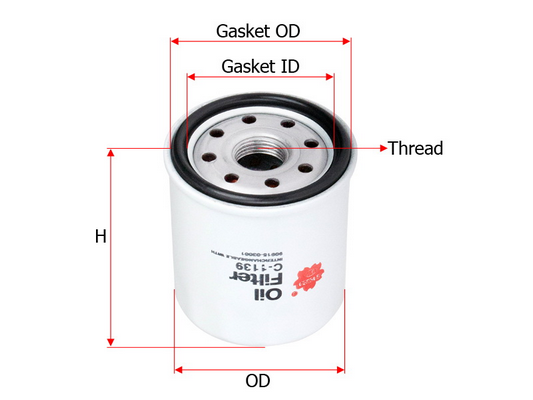 Sakura C1139 Фильтр масляный