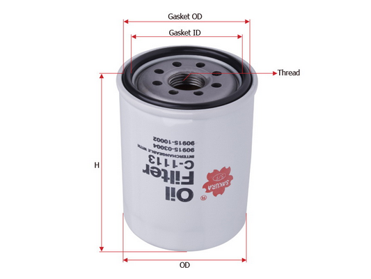 Sakura C1113 Фильтр масляный