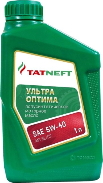 Масло моторное Татнефть Ультра-Оптима 5W-40 1л полусинтетическое