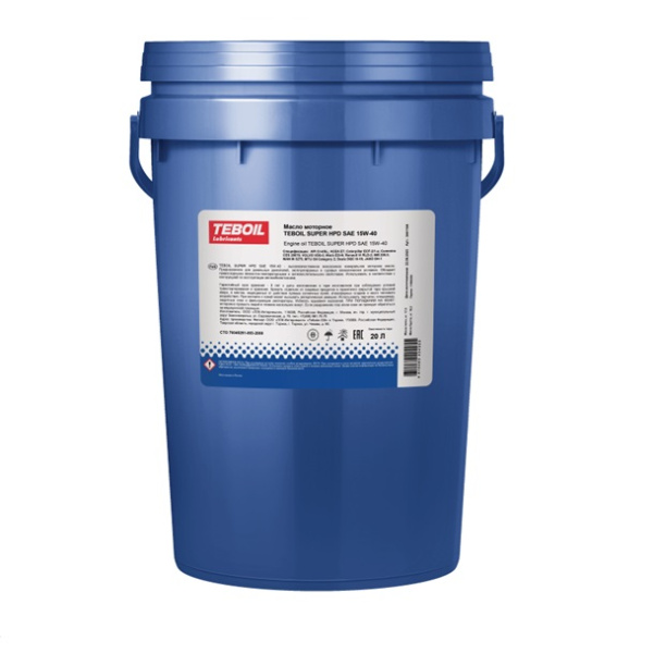 Моторное масло TEBOIL Super HPD 15W-40 17кг (20л)