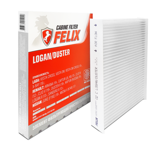Фильтр салонный FELIX 02 С LOGAN / DUSTER
