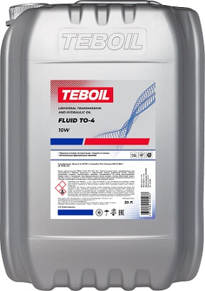 Масло трансмиссионное TEBOIL Fluid TO-4 10W 17кг (20л) канистра