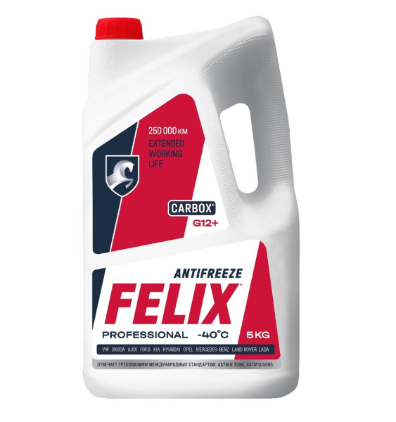 Антифриз FELIX Carbox -40 (красный) 5кг