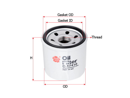 Sakura C17410 Фильтр масляный