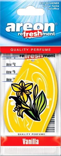 Ароматизатор картон. AREON "REFRESHMENT" Vanilla (MKS15)