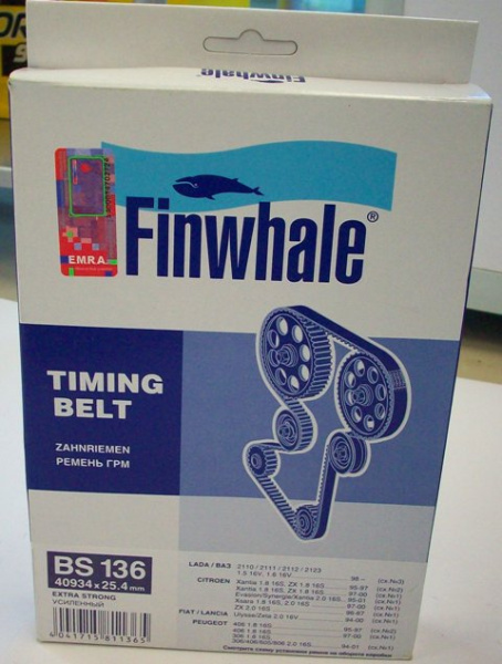 Ремень ГРМ BD136 FINWHALE (ВАЗ 2110/11/23 16V)