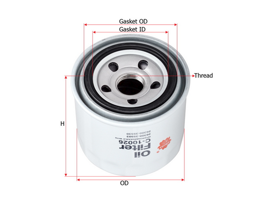 Sakura C10026 Фильтр масляный