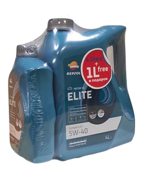 Масло моторное Repsol ELITE COMPETICION 5W-40 4л+1л NEW Акция