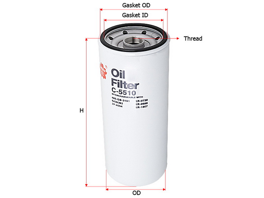 Sakura C5510 Фильтр масляный