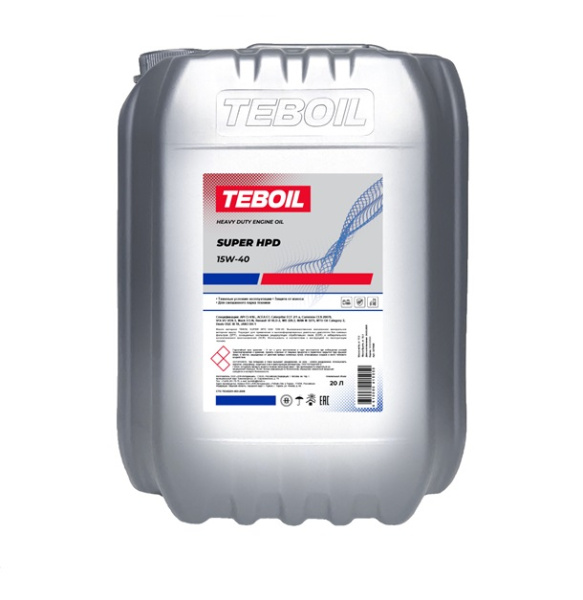 Моторное масло TEBOIL Super HPD 15W-40 17,3кг (20л)