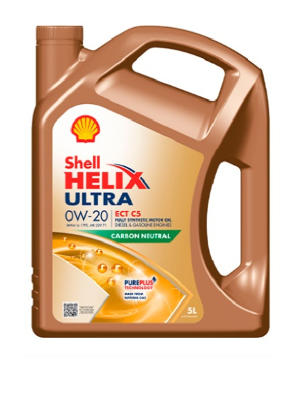 Моторное масло SHELL HELIX ULTRA ECT C5 0W-20 5л