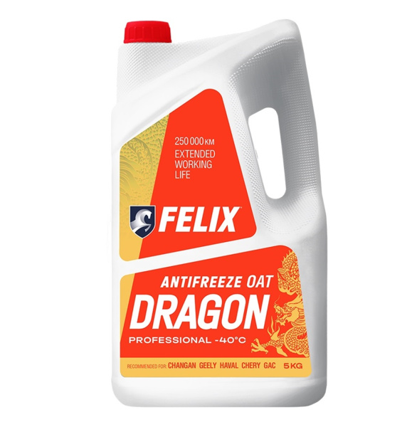 Антифриз FELIX Dragon 5кг красный