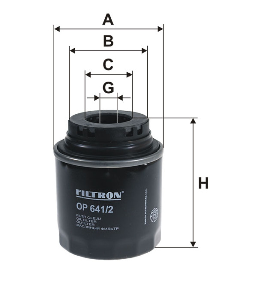 FILTRON OP 641/2 Фильтр масляный